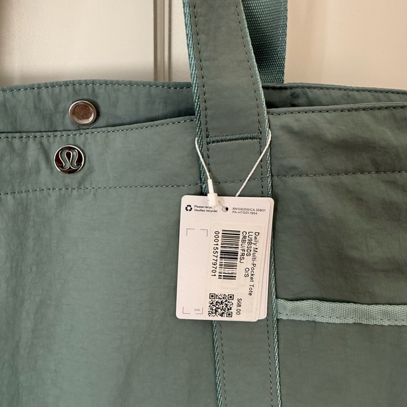 Lululemon Athletica Teal Tote Bag #2 - Picture 2 of 4